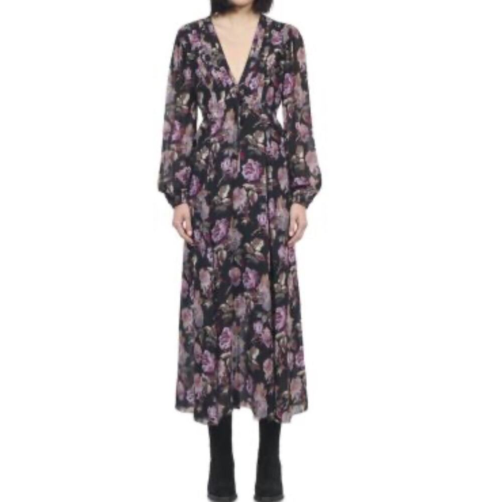 The Kooples Floral Midi Dress (S) NWT
